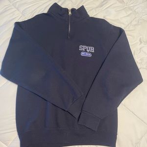Half zip sweatshirt